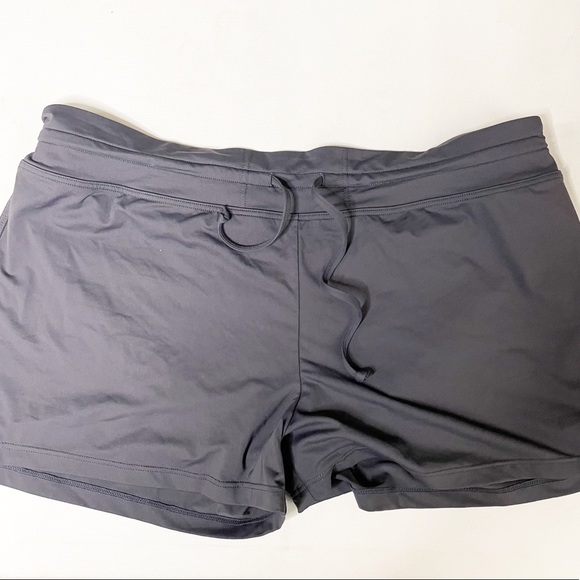 Athleta Other - Athleta Gray Oceanside Swim Shorts- Size XL